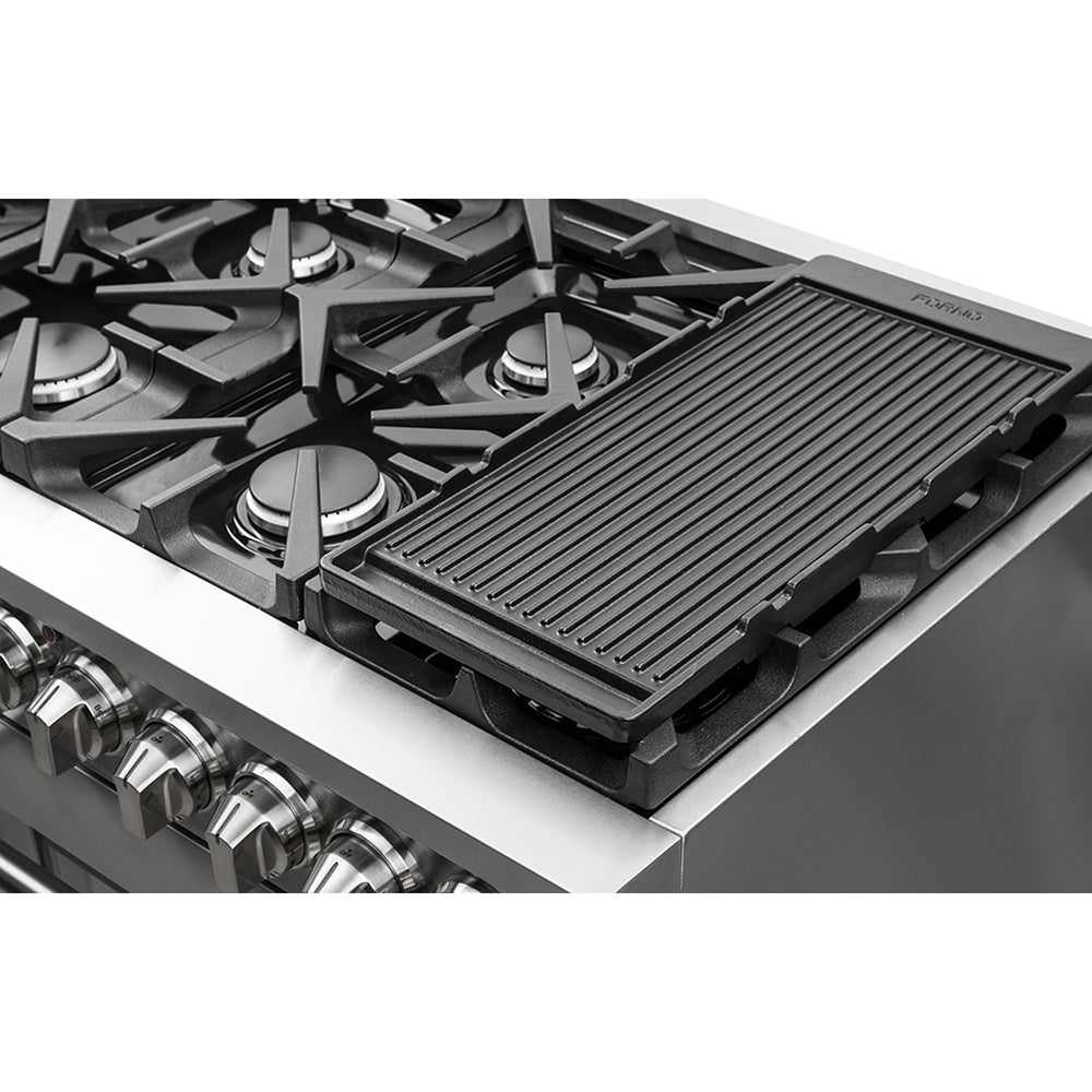 Forno Massimo 48-Inch Freestanding Gas Range, 8 Burners, True Convection Oven