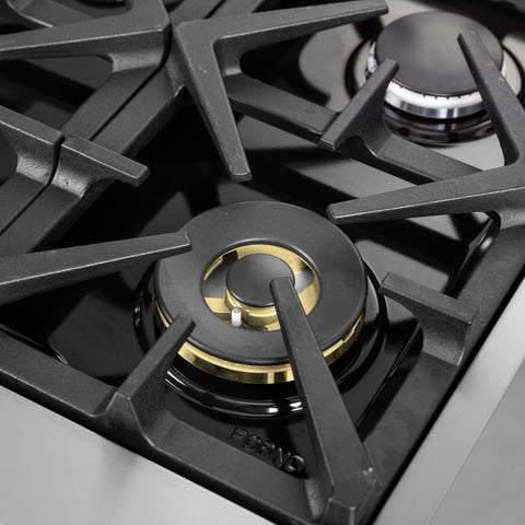 Forno Massimo 48-Inch Freestanding French Door Gas Range, 8 Burners, Convection Oven, Energy Efficient