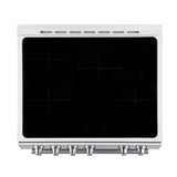 FORNO Premium 2 Pieces Kitchen Bundle - Forno Leonardo Espresso 30-Inch Slide-In White Induction Range,  Forno Gallipoli Espresso 30-Inch White French Door Refrigerator - FBDL-014-10CAUS