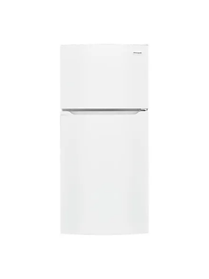Frigidaire - 27.6 in. 14 cu. ft. Frost Free Top Freezer Refrigerator in White with EvenTemp Cooling System
