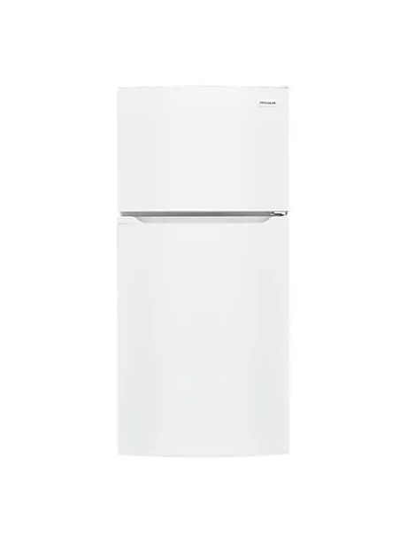 Frigidaire - 27.6 in. 14 cu. ft. Frost Free Top Freezer Refrigerator in White with EvenTemp Cooling System
