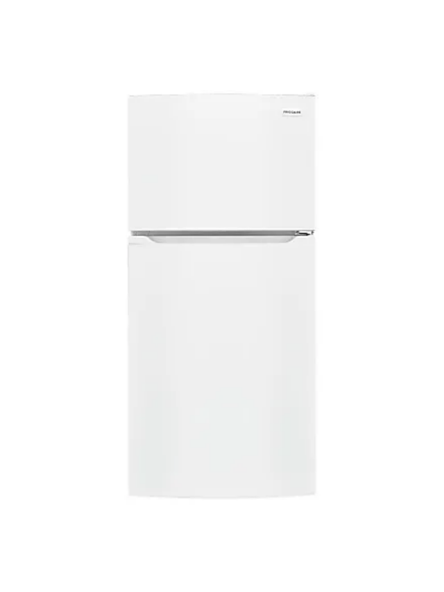 Frigidaire - 27.6 in. 14 cu. ft. Frost Free Top Freezer Refrigerator in White with EvenTemp Cooling System

