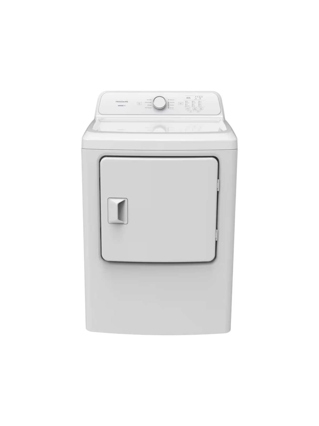Frigidaire - 7 cu.ft.VentedFront Load Electric Dryer in White with 8 Dry Cycles and Reversible Door