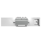 FORNO Bulnes 30-Inch BBQ, 60,000 BTU, 3 Burners with Sear & Rotisserie Infrared Burners, Stainless Steel Outdoor Kitchen with 1.8 cu.ft. Beverage Center & White Sintered Stone Countertops