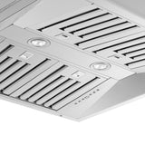 Forno Altilia 30-Inch Insert Range Hood, Stainless Steel, LED Lighting, Baffle Filters
