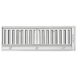 Forno Frassanito 36-Inch Recessed Range Hood, 450 CFM, Stainless Steel Baffle Filters, LED Lighting