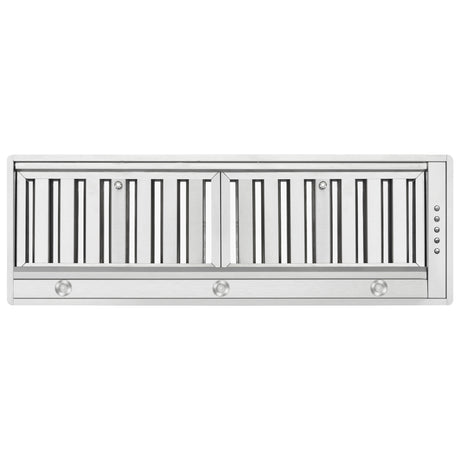 Forno Frassanito 36-Inch Recessed Range Hood, 450 CFM, Stainless Steel Baffle Filters, LED Lighting