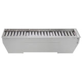 Forno Frassanito 48-Inch Recessed Range Hood, Stainless Steel Baffle Filters, LED Lighting