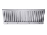 Forno Palazzo 60-Inch Wall Mounted Range Hood, Stainless Steel, Heavy Duty Baffle Filters, Remote Control