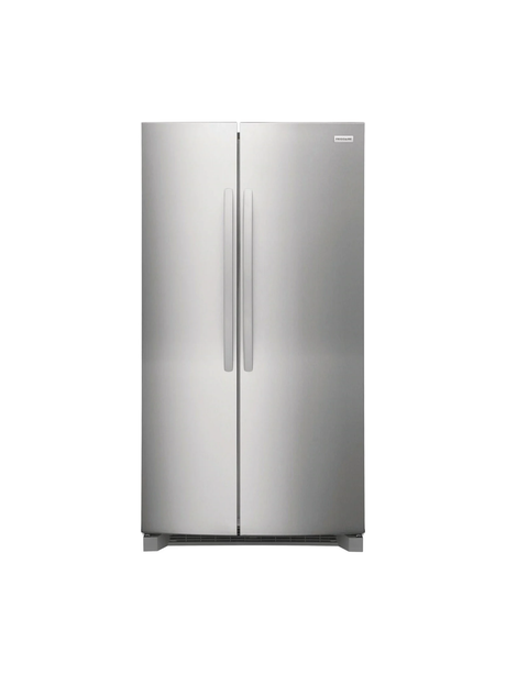 Frigidaire - 36 in. 26 cu. ft. Standard Depth Side-by-Side Refrigerator in Stainless Steel with CrispSeal Crispers
