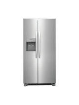 Frigidaire - 33 in. 22.3 cu. ft. Standard Depth Side by Side Refrigerator in Stainless Steel