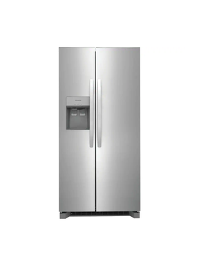 Frigidaire - 33 in. 22.3 cu. ft. Standard Depth Side by Side Refrigerator in Stainless Steel