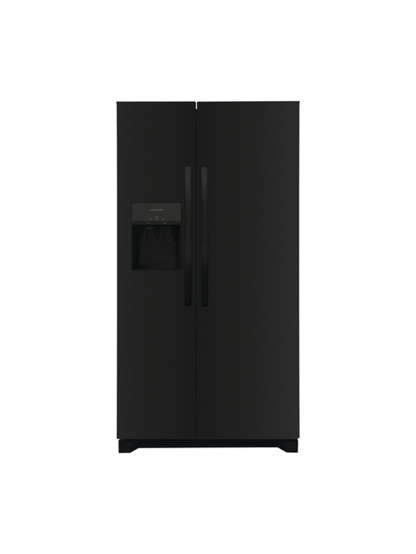 Frigidaire - 36 in. 26 cu. ft. Standard Depth Side by Side Refrigerator in Black
