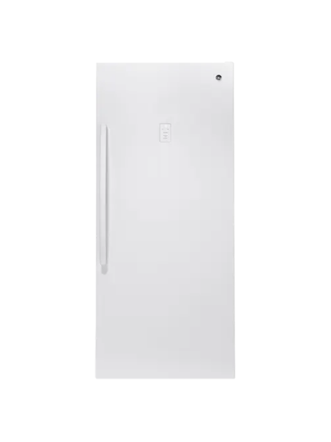 GE - Garage Ready 21.3 cu. ft. Frost Free Defrost Upright Freezer in White