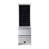 Forno Azienda 24-Inch Dual Temperature Zone Wine Cooler, Up to 108 Bottles, Two Refrigerated Drawers, Adjustable Temperature Zones, Energy Efficient