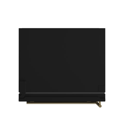 Forno Milano Espresso 31-Inch Black Bottom Freezer Refrigerator, 17.2 Cu. Ft., Energy-Efficient, No Frost, Built-In Ice Maker