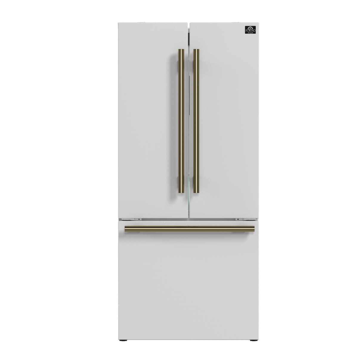 FORNO Premium 2 Pieces Kitchen Bundle - Forno Leonardo Espresso 30-Inch Slide-In White Induction Range,  Forno Gallipoli Espresso 30-Inch White French Door Refrigerator - FBDL-014-10CAUS