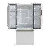 FORNO Premium 2 Pieces Kitchen Bundle - Forno Leonardo Espresso 30-Inch Slide-In White Induction Range,  Forno Gallipoli Espresso 30-Inch White French Door Refrigerator - FBDL-014-10CAUS