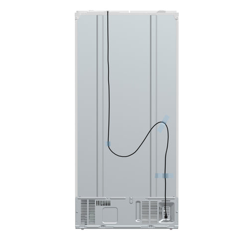 Forno Salerno Espresso 33-Inch White Side-by-Side Refrigerator, 15.6 Cu. Ft., Energy-Efficient, No Frost, Modern Design