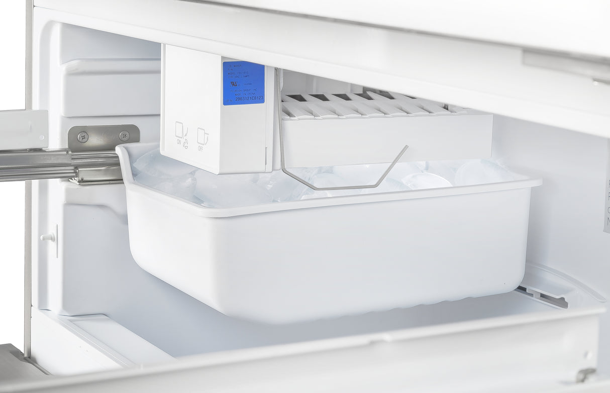 Forno Moena 36-Inch French Door Refrigerator, 19.2 cu.ft, Counter Depth, Ice Maker, Stainless Steel Interior Panel, ENERGY STAR Certified