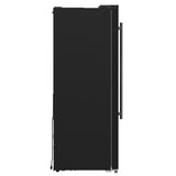 Forno Salerno Espresso 36-Inch Black Side-by-Side Refrigerator, 20 Cu. Ft., Frost-Free, Ice & Water Dispenser, ENERGY STAR Certified