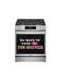 Frigidaire - Gallery 30 in. 5-Burner Slide-In Gas Range in Smudge-Proof Stainless Steel with Stone-Baked Pizza