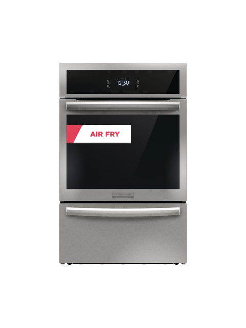 Frigidaire - Gallery 24 in. Single Gas Built-In Wall Oven with Air Fry Self-Cleaning in Stainless Steel