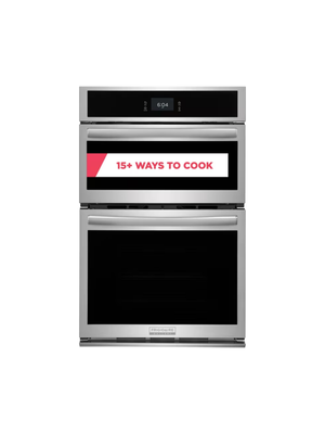 Frigidaire - Gallery 27 in. Electric Built-In Wall Oven and Microwave Combination w/ Total Convection, Smudge-Proof Stainless Steel
