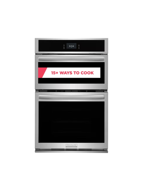 Frigidaire - Gallery 27 in. Electric Built-In Wall Oven and Microwave Combination w/ Total Convection, Smudge-Proof Stainless Steel
