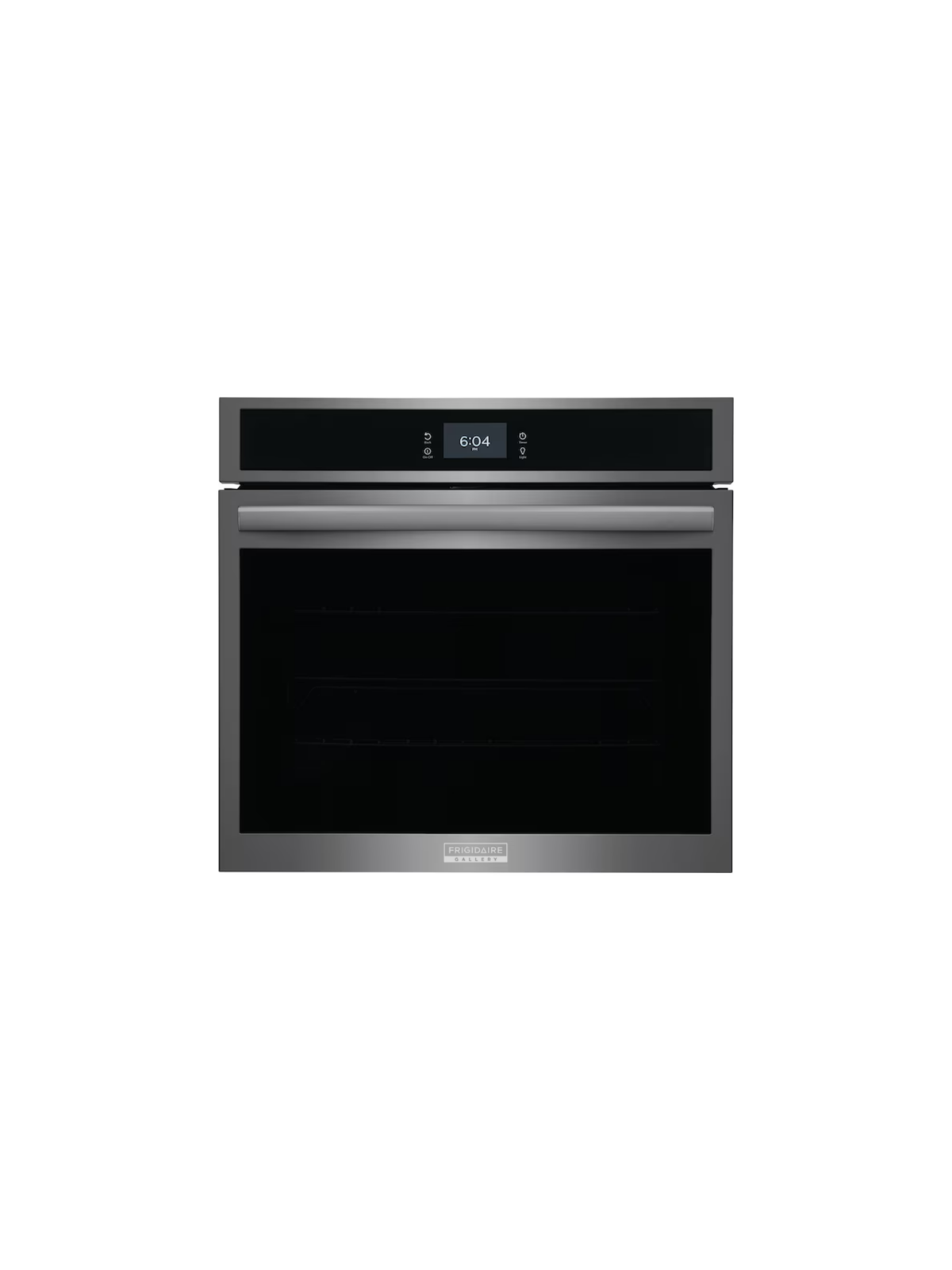 Frigidaire - Gallery 30 in. Single Electric Built-In Wall Oven with Total Convection in Smudge-Proof Black Stainless Steel