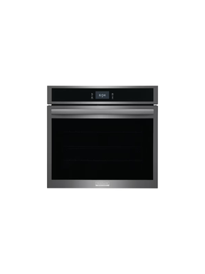 Frigidaire - Gallery 30 in. Single Electric Built-In Wall Oven with Total Convection in Smudge-Proof Black Stainless Steel
