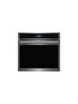 Frigidaire - Gallery 30 in. Single Electric Built-In Wall Oven with Total Convection in Smudge-Proof Black Stainless Steel