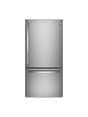 GE - 24.8 cu. ft. Bottom Freezer Refrigerator in Fingerprint Resistant Stainless Steel, Standard Depth ENERGY STAR

