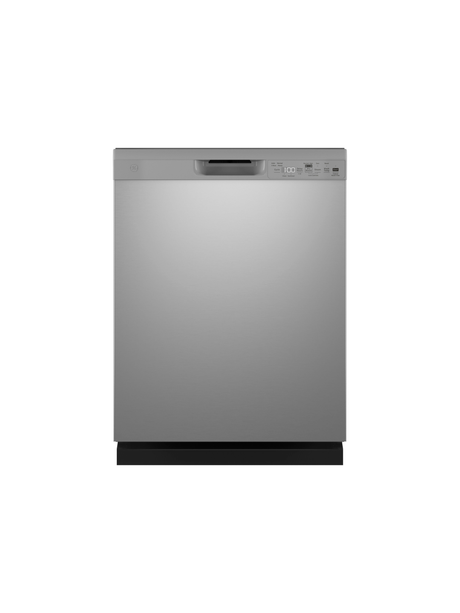 GE - 24 in. Built-In Tall Tub Front Control Stainless Steel Dishwasher w/Sanitize, Dry Boost, 52 dBA
