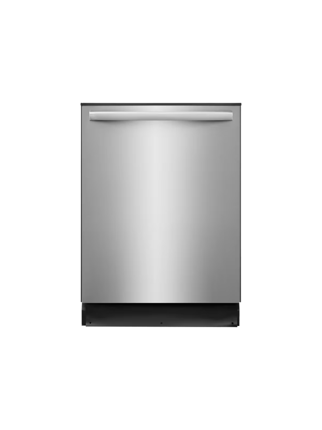 Frigidaire - 24 in. Top Control Standard Built-in Dishwasher in Smudge-Proof Stainless Steel with 4-Cycles, 51 dBA