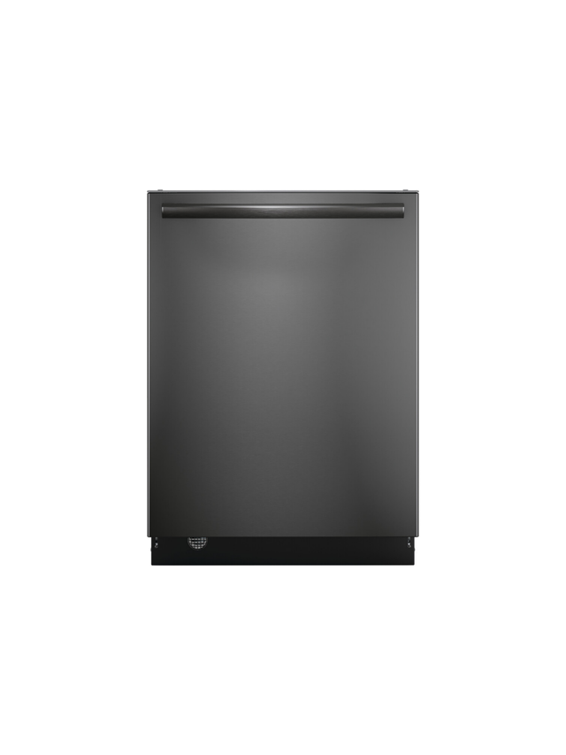 Frigidaire - Gallery 24 in Top Control Built In Tall Tub Dishwasher in Black Stainless Steel with 7 Cycles and CleanBoost