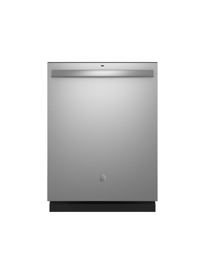 GE - 24 in. Built-In Tall Tub Top Control Fingerprint Resistant Stainless Steel Dishwasher w/3rd Rack, Bottle Jets, 50 dBA
