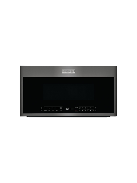 Frigidaire - Gallery 30 in. 1.9 cu. ft. Over the Range Microwave with Sensor Cook in Black Stainless Steel