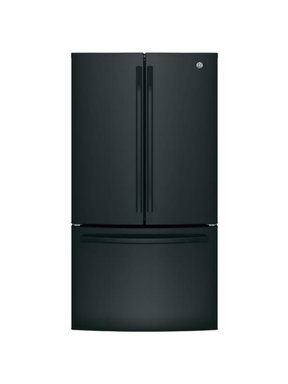 GE - 27 cu. ft. French Door Refrigerator in Black with Internal Dispenser, ENERGY STAR
