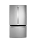 GE - 27 cu. ft. French Door Refrigerator in Fingerprint Resistant Stainless with Internal Dispenser, ENERGY STAR
