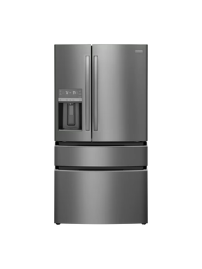 Frigidaire - Gallery 36 in. 22 cu. ft. Counter-Depth 4-Door French Door Refrigerator in Smudge-Proof Black Stainless Steel

