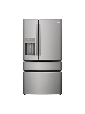 Frigidaire - Gallery 36 in. 22 cu. ft. Counter-Depth 4-Door French Door Refrigerator in Smudge-Proof Stainless Steel