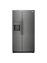 Frigidaire - Gallery 36 in. 26 cu. ft. Standard Depth Side by Side Refrigerator in Smudge-Proof Black Stainless Steel, ENERGY STAR