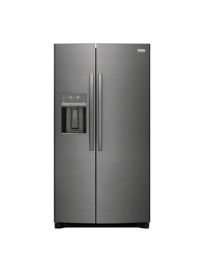 Frigidaire - Gallery 36 in. 26 cu. ft. Standard Depth Side by Side Refrigerator in Smudge-Proof Black Stainless Steel, ENERGY STAR