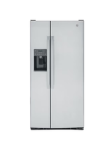 GE - 23.0 cu. ft. Side by Side Refrigerator in Fingerprint Resistant Stainless Steel, Standard Depth, ENERGY STAR