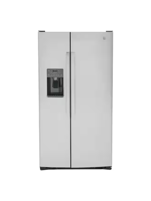 GE - 25.3 cu. ft. Side by Side Refrigerator in Fingerprint Resistant Stainless Steel, Standard Depth


