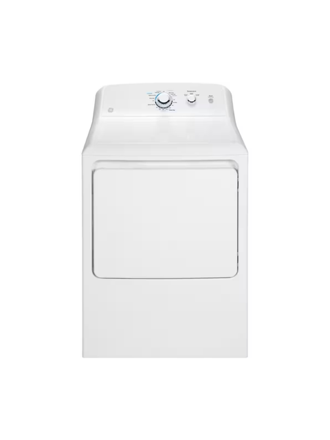 GE - 6.2 cu. ft. Electric Dryer in White
