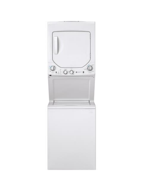 GE - 2.3 cu. ft. Washer 4.4 cu. ft. Electric Dryer Combo in White
