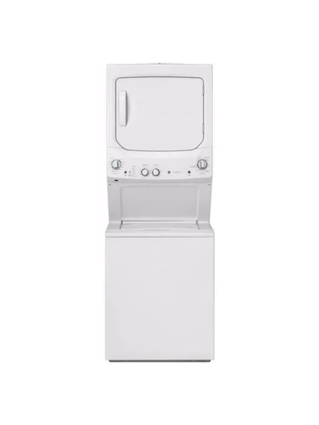 GE - 3.8 cu. ft. Washer 5.9 cu. ft. Gas Dryer Combo in White