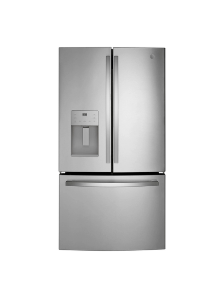 GE - 20.6 cu. ft. Counter Depth French Door Refrigerator in Fingerprint Resistant Stainless, ENERGY STAR
